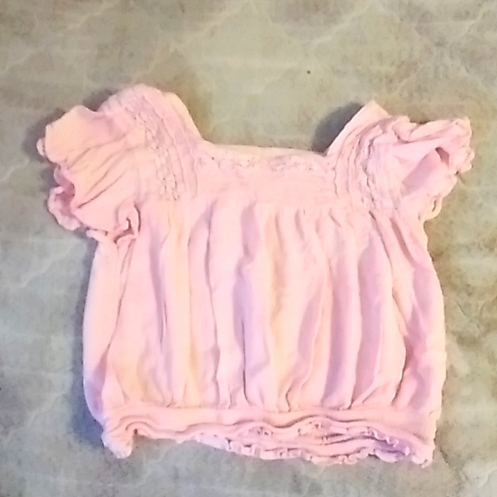 Baby pink crop top
